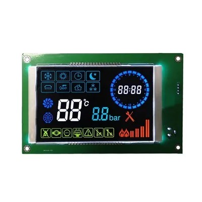 VA LCD Segment Display Module Chip On Board Color Icons 5.0V High ...
