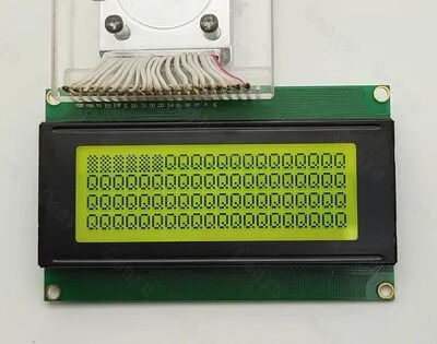 STN Yellow Green Monochrome LCD Display Module 20x4 Character LCD Display with 16 Pin Interface