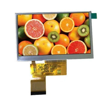 TN 4.3 Inch IPS TFT LCD Panel 6 O'Clock 480x272 Dots ST7282 40 Pin TFT Display RGB Interface