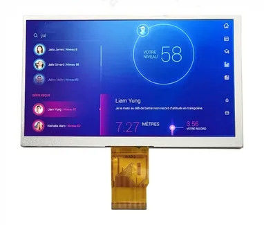 LED Backlit TFT Display 7 Inch  TN TFT LCD Screen 800×480 Pixels
