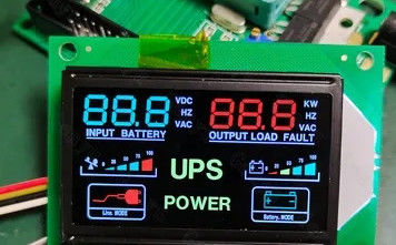 2.4 inch VA LCD Module Customized COB LCM AIP31621E Driver White Backlight UPS LCD Display