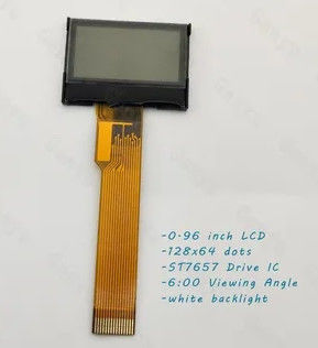 Reflective Monochromatic FSTN LCD Display 15pin White Backlight SPI Interface LCD Display