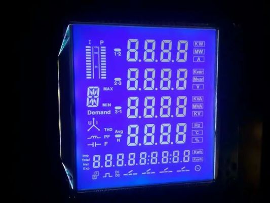 5.0V Custom Segment LCD Display 1/6 Duty 1/3 Bias Custom LCD Screen Manufacturer