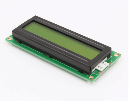 Monochrome LCD Display STN/FSTN Module with 16 Characters X 2 Lines Reflective Polarizer and Low Power Consumption