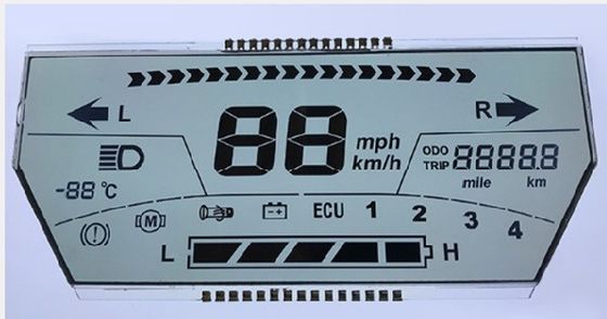 Seven Segment LCD Module TN 6 Digit LCD Display Blue Backlight