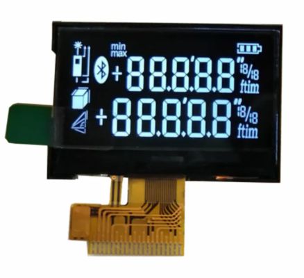 COG FPC VA LCD Segment Display White On Black SPI Interface For Rangefinder