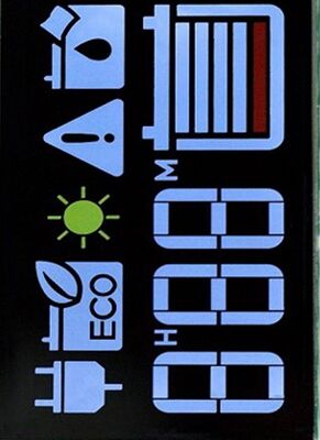 Black VA LCD Display Panel 2 Digit Segmented LCD Display with 8PIN FPC Connect and 5V Supply