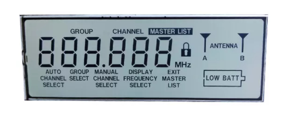 Transmissive Custom Segment LCD Display Module HTN Characters For Electronic Meter