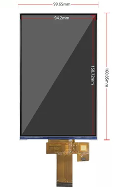 High-Definition High Brightness 800 X 1280 LCD Display Module