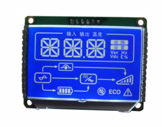 STN Negative 7 Segment LCD Display 3.3 V LCD Display With PIN Connector
