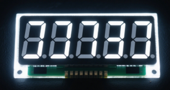 TN LCD Screen 7 Segment Display Dark Background White Backlight SMT_HT1621