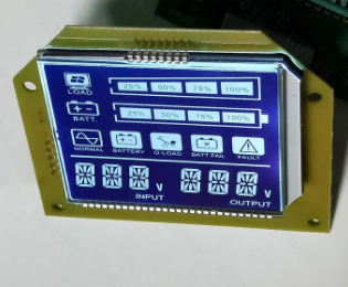 TN LCD Screen 7 Segment Display Dark Background White Backlight SMT_HT1621