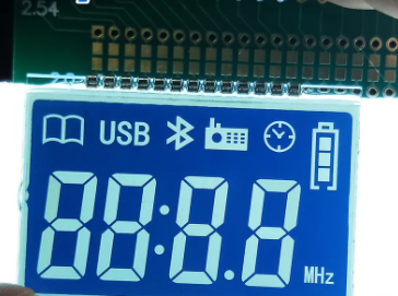 Customized LCD Display HTN Negative 7 Segment LCD Display For Audio
