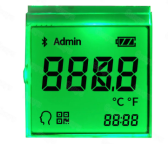 Custom Segment LCD Display Transflective RGB Color Backlight 