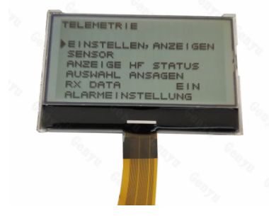 2.7 Inch 128x64 Graphic LCD Display with 3.3V Power and 26PIN FPC for Compact Device Integration