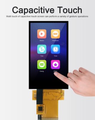 3.97 Inch IPS TFT LCD Display with MCU 16bit Interface 16.7M Colors and NT35510 Driver IC