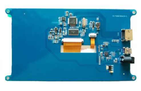 High Brightness 7 Inch TFT LCD Touch Screen with 800x480 Resolution and HDMI Interface