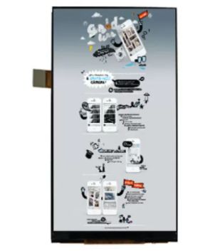 4.7 Inch HD TFT LCD Screen with 720x1280 Resolution and 300 cd/m² Brightness