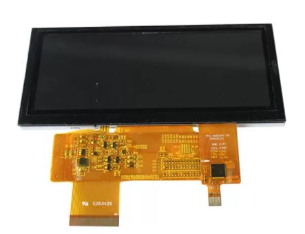 4.6 Inch 800 x 320 Resolution TFT LCD Screen with 24-bit RGB Interface and Resistive Touchscreen