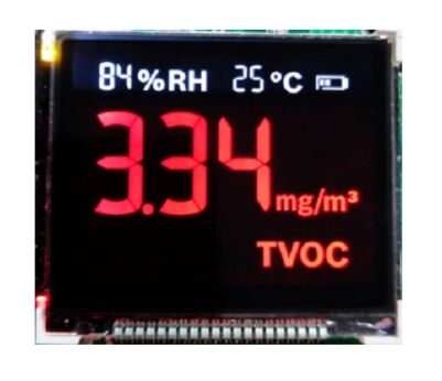 High Contrast VA LCD Display with 7 Segment Structure and Custom Monochrome Features