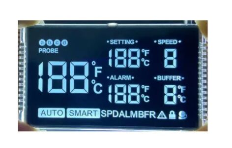 Customized Size VA LCD Display with 7 Segment Structure and Color Display for Wide Viewing Angle