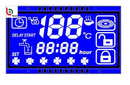 Custom LCD Display with 6 O'Clock Viewing Angle and Negative HTN Liquid Crystal for Beauty Equipment