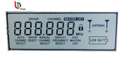 Custom HTN LCD Display Module with LED Backlight for Electronic Meter Applications