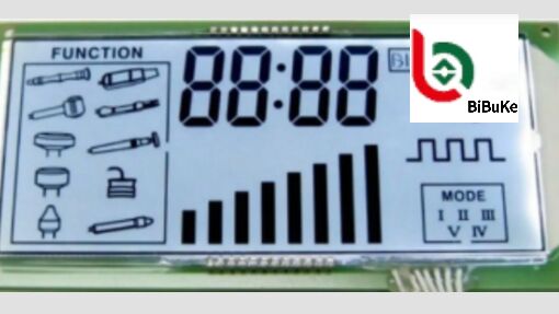 Custom 7 Segment LCD Display Panel with 83x76x1.1mm Dimensions 4.3V and 1/4 Duty 1/3 Bias