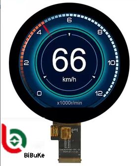 3.6 Inch 1000 cd/m² Brightness Round TFT LCD Display with Touch Screen for Industrial Instruments