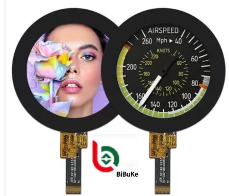1.6 Inch 400 X 400 RGB 8 BIT Interface Round TFT LCD Display with High Resolution