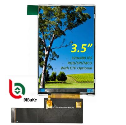 3.5 Inch TFT LCD Display Module with 320x480 HVGA Resolution IPS Full Viewing Angle and RGB/MCU/SPI Interface