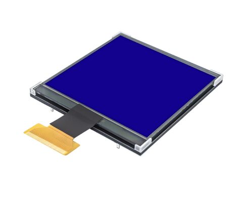 High Resolution 128x128 Monochrome LCD Display Module with 50-Pin FPC Connector and Low Power Consumption