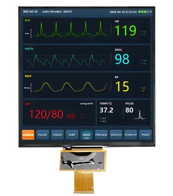 7.6 Inch TFT LCD Display with 1000 Nits Brightness and 800x800 Pixels IPS Screen