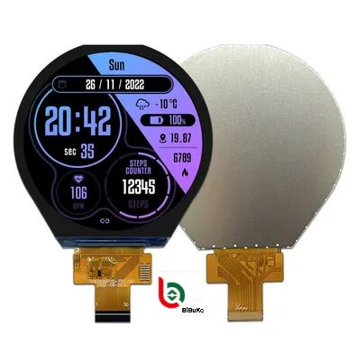 4-inch Round TFT LCD Display with 1000nits Brightness, 720x720 Resolution, and IPS All Viewing Angles