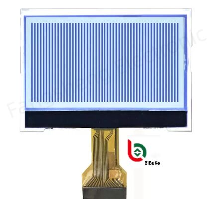 Custom 128x64 Resolution FSTN Graphic COG LCD Display with 6 o'clock Viewing Direction and 30-pin FPC Connector