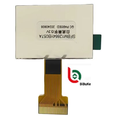 White Backlight 128x64 COG LCD Display with FSTN Positive and 3.3V Operating Voltage