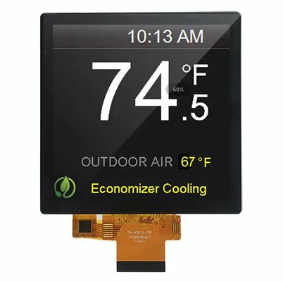 4 Inch Square 480x480 Dots PCAP Touch TFT LCD Display with 40 Pins RGB+SPI Interface