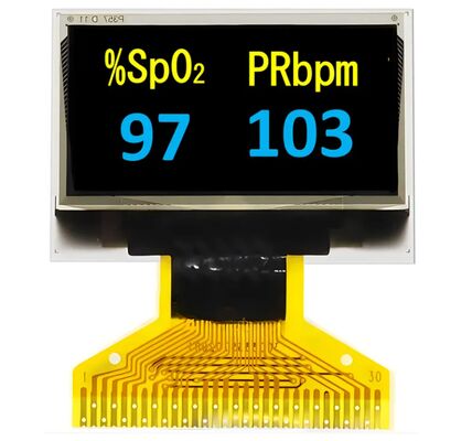 0.96 Inch Yellow+Blue Dual Color OLED Display with SPI Interface and High Contrast Ratio