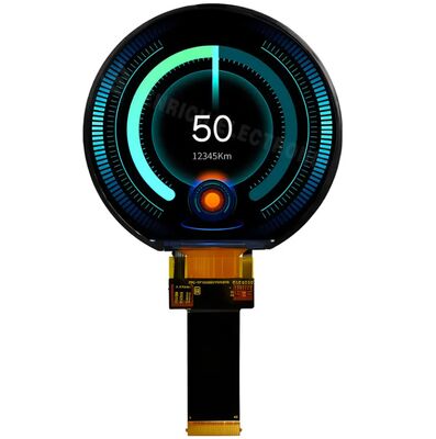 3.6 inch 544x506 High Brightness 1000 cd/㎡ Round TFT LCD Display with IPS-TFT Color Module