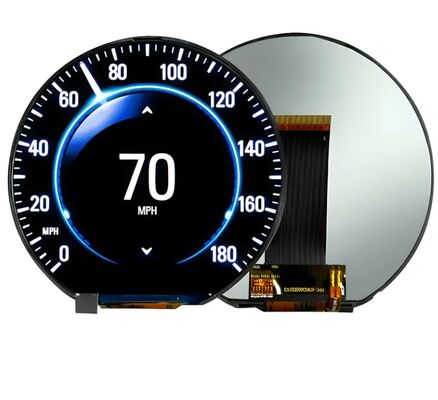 3.6 inch 544x506 High Brightness 1000 cd/㎡ Round TFT LCD Display with IPS-TFT Color Module