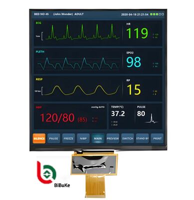 7.6-Inch 800x800 Resolution MIPI Interface IPS Square TFT LCD Display with 1000 Nits Brightness