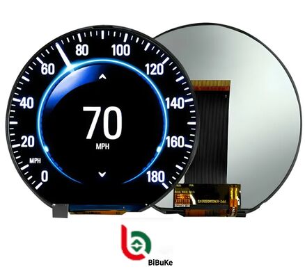 3.6 inch 544x506 High Brightness 1000 cd/㎡ Round TFT LCD Display with IPS-TFT Color Module