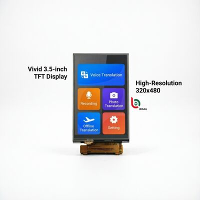 3.5-inch TFT LCD with Resistive Touch Panel | 320×480 16-bit Parallel Interface