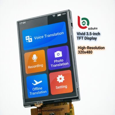3.5-inch TFT LCD with Resistive Touch Panel | 320×480 16-bit Parallel Interface