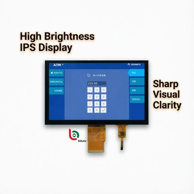 7-Inch IPS High Brightness 1024*600 Dots RGB Interface With CTP TFT LCD Display