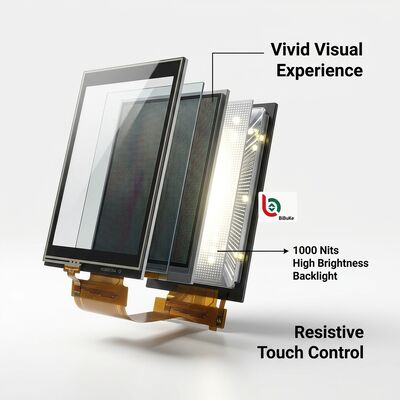 3.5-inch TFT LCD with Resistive Touch Panel | 320×480 16-bit Parallel Interface