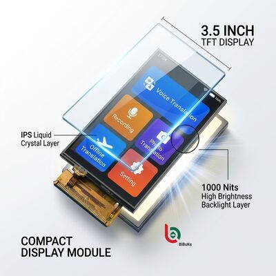 3.5-inch TFT LCD with Resistive Touch Panel | 320×480 16-bit Parallel Interface