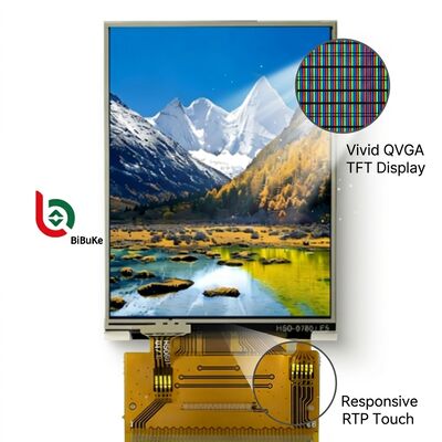 2.4 Inch 240x320 QVGA TFT LCD Display with RTP Touch Screen and MCU/RGB Interface