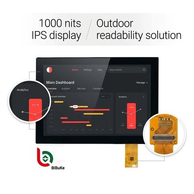 15.6 Inch 1000Nits High Brightness IPS TFT LCD Display with EDP Interface