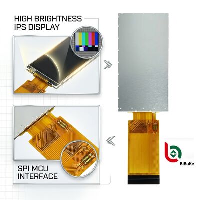 1.9-Inch High Brightness 800 cd/m2 IPS LCD Display with SPI & MCU Interface for Industrial Applications